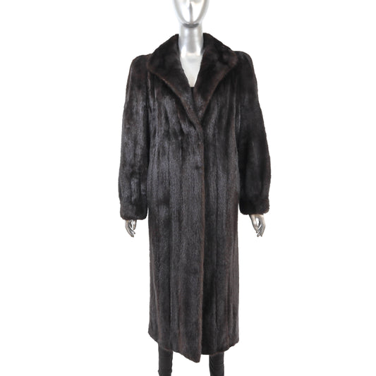 Dark Brown Mink Coat- Size M