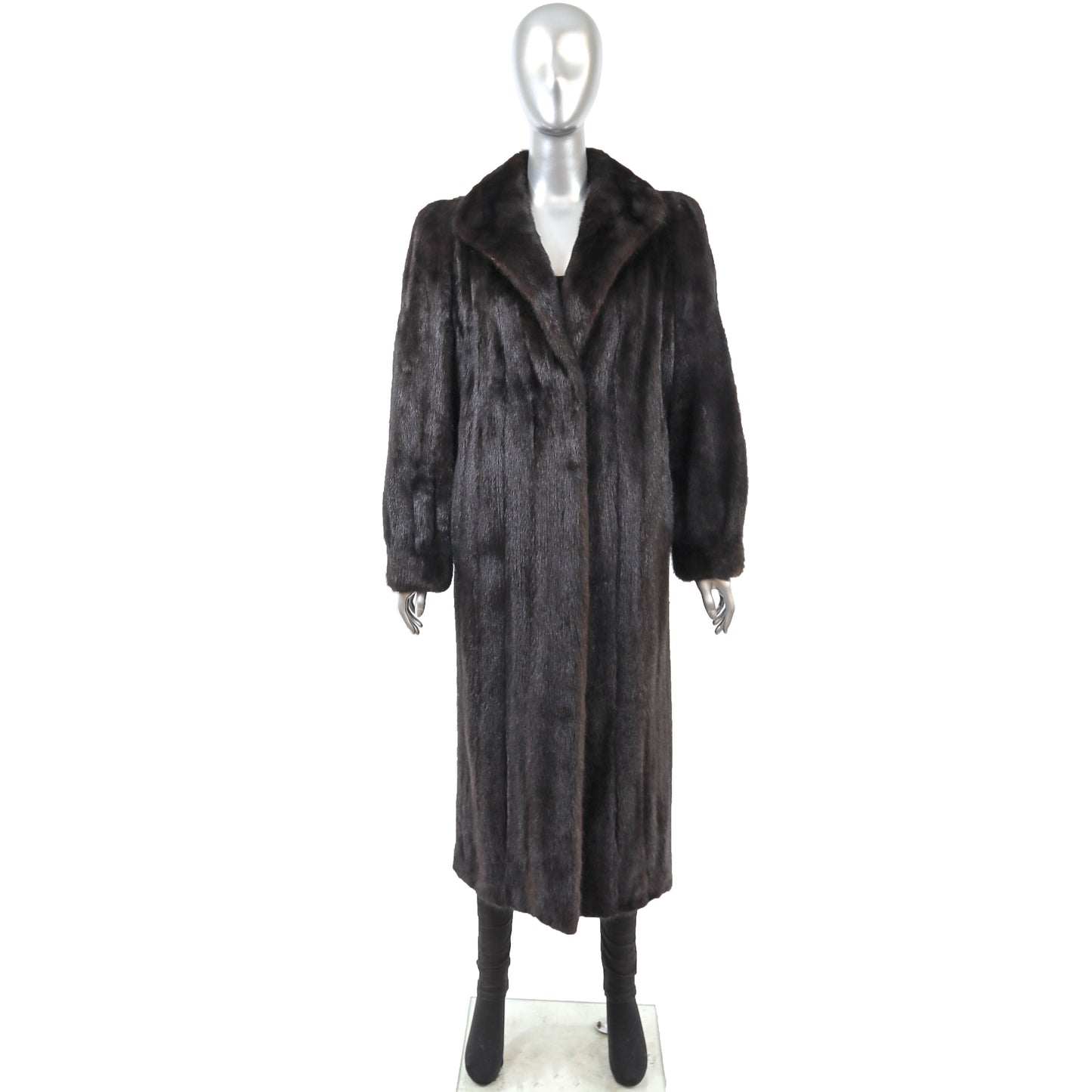 Dark Brown Mink Coat- Size M