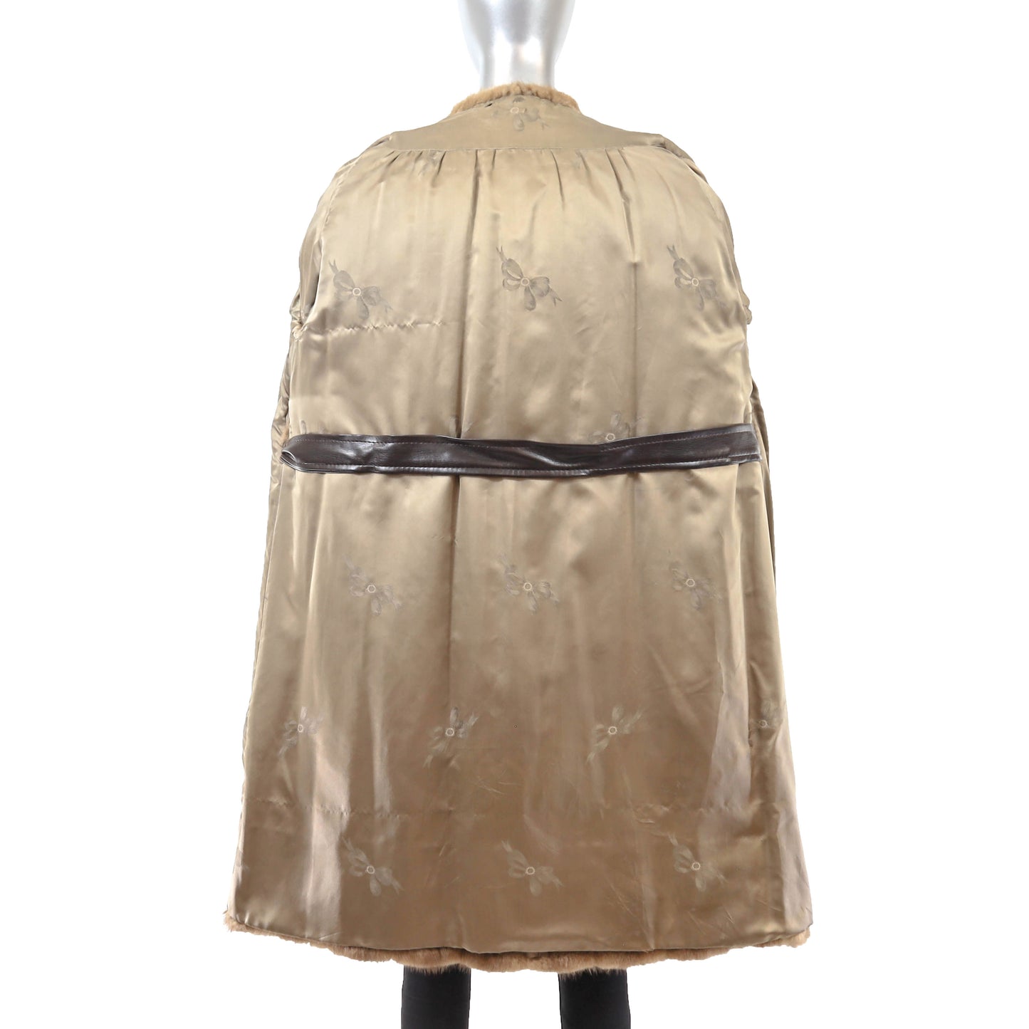 Light Brown Mink Coat- Size XL