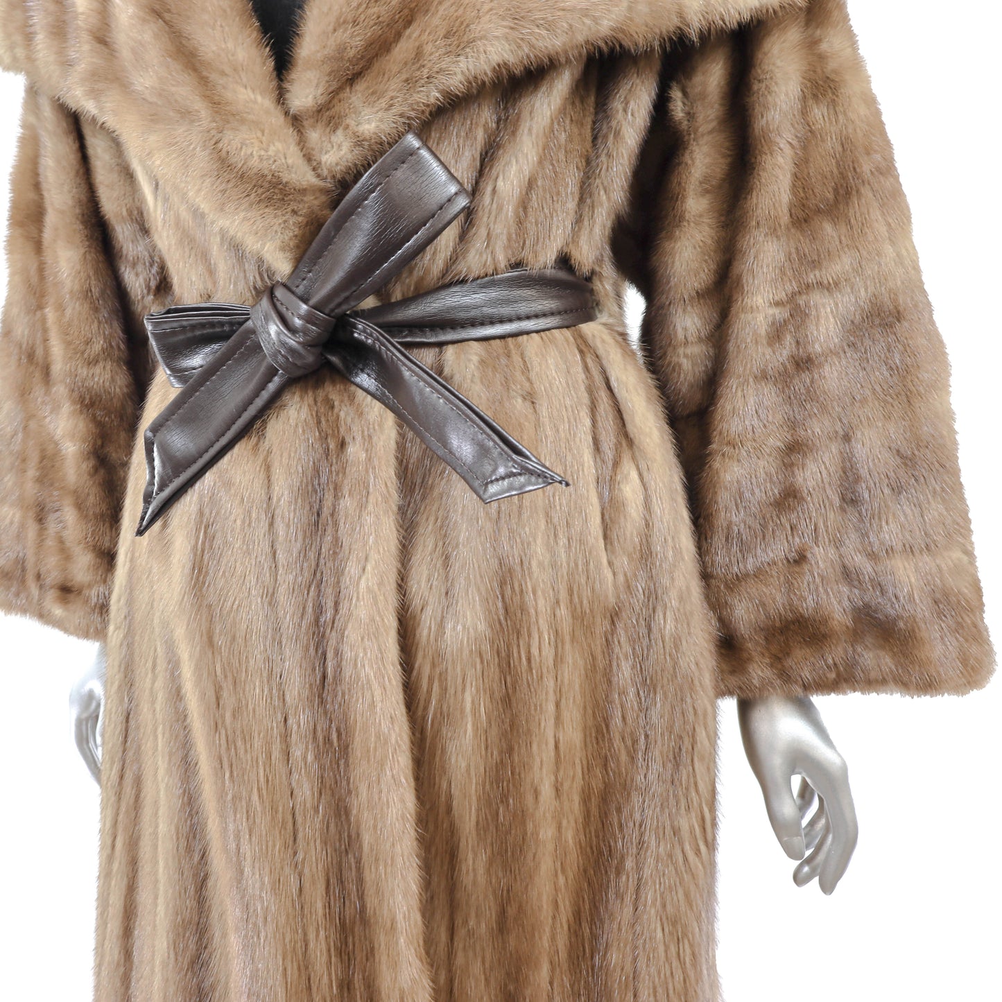 Light Brown Mink Coat- Size XL