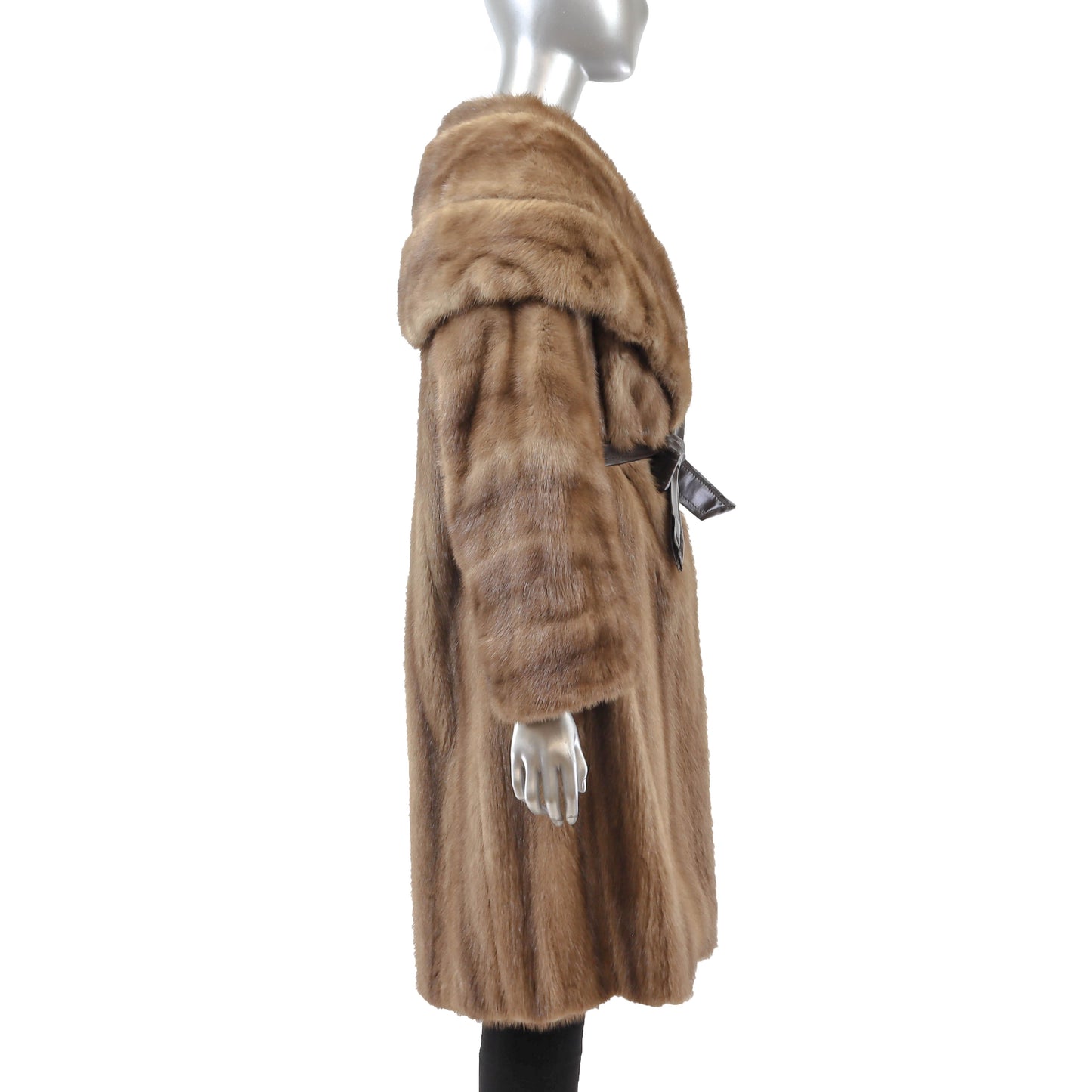Light Brown Mink Coat- Size XL