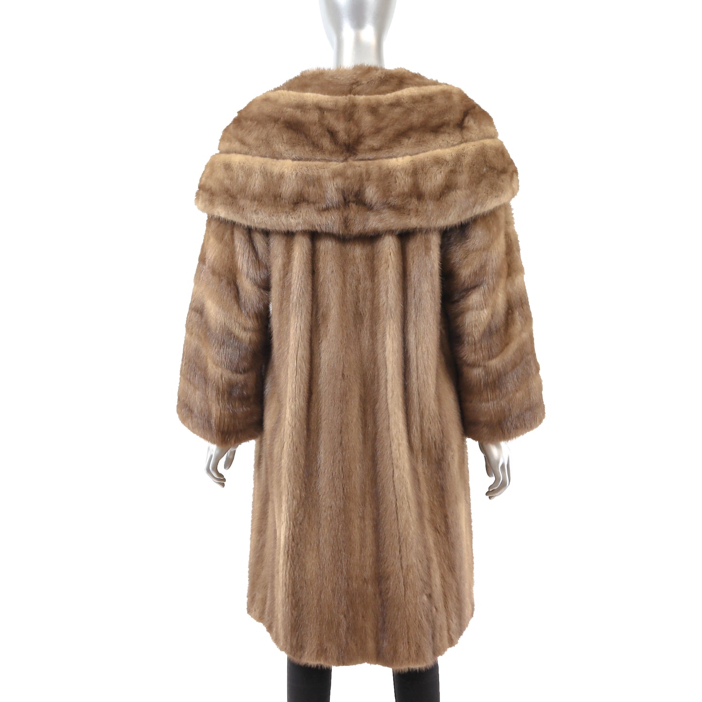 Light Brown Mink Coat- Size XL