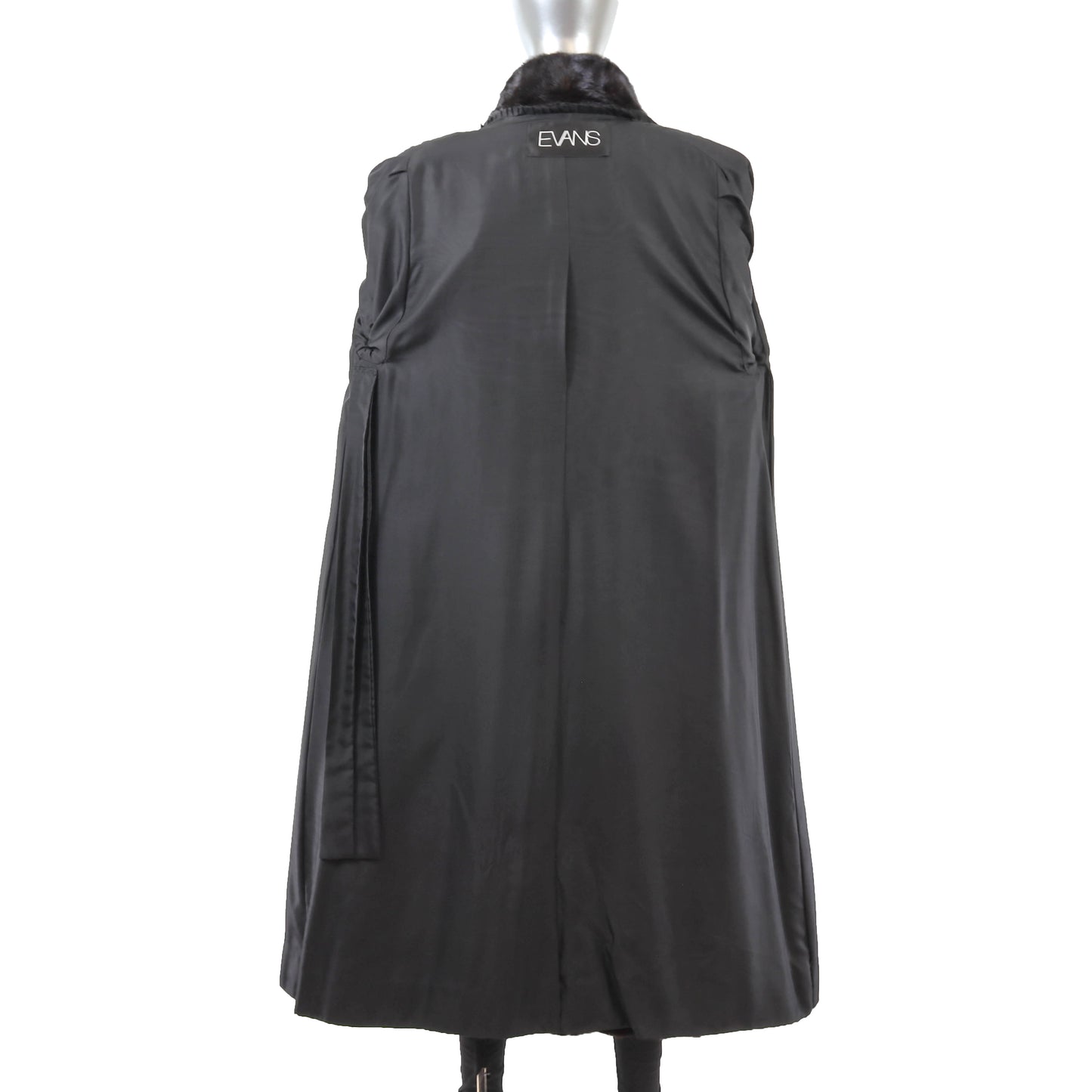 Blackglama/ Evans Black Mink Coat- Size L