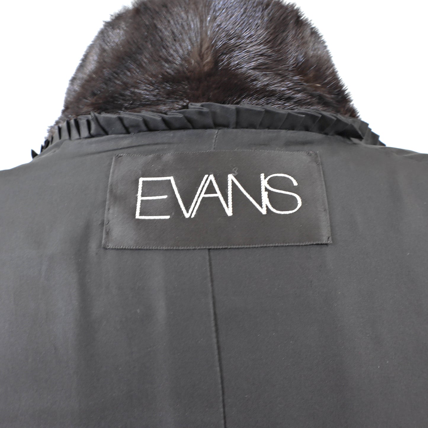 Blackglama/ Evans Black Mink Coat- Size L