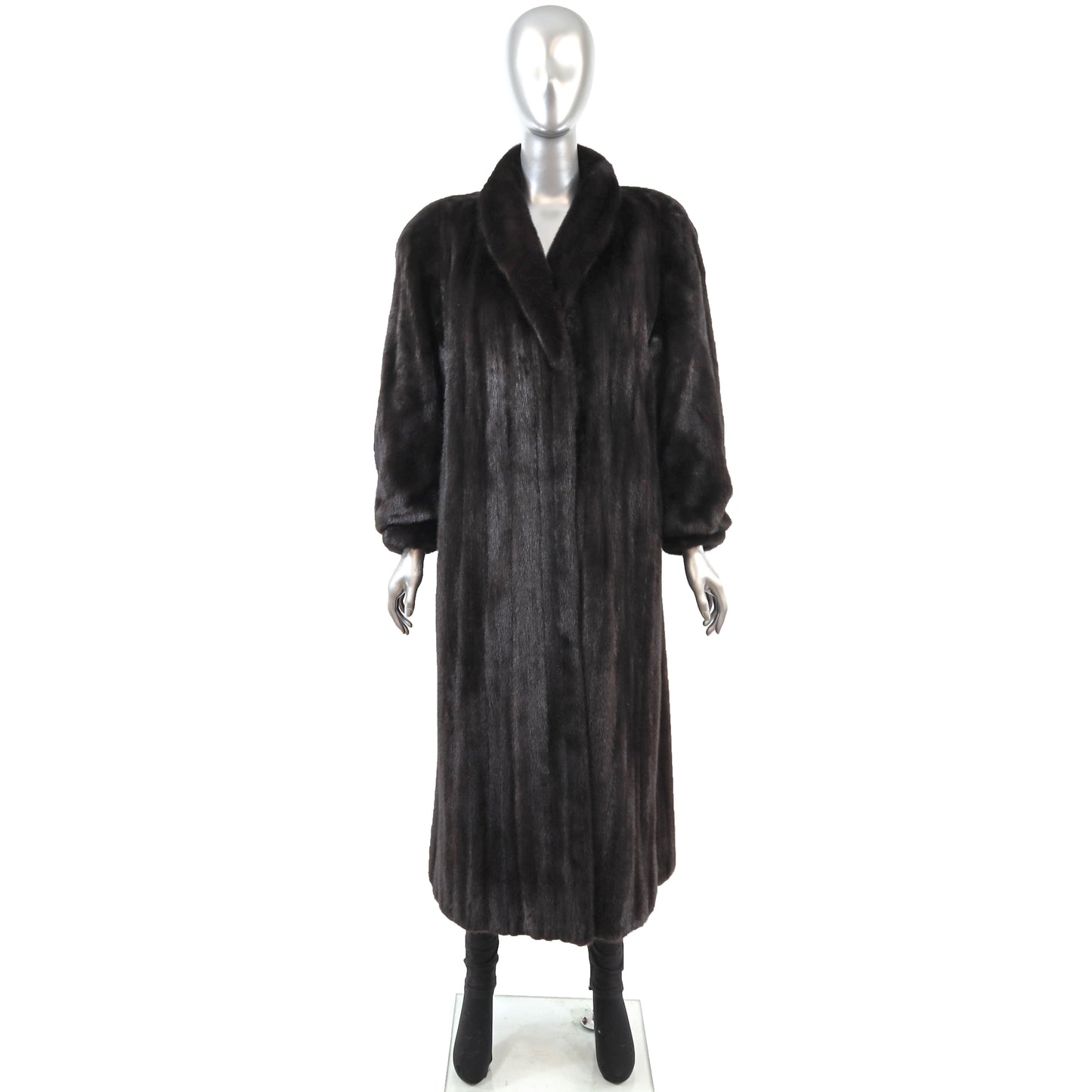 Blackglama/ Evans Black Mink Coat- Size L