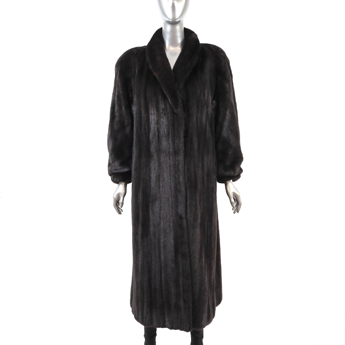 Blackglama/ Evans Black Mink Coat- Size L