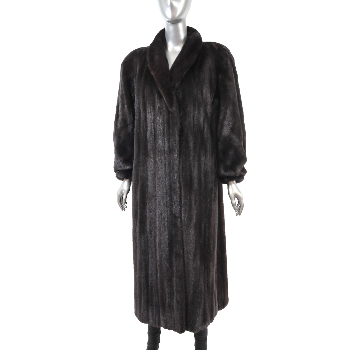 Blackglama/ Evans Black Mink Coat- Size L
