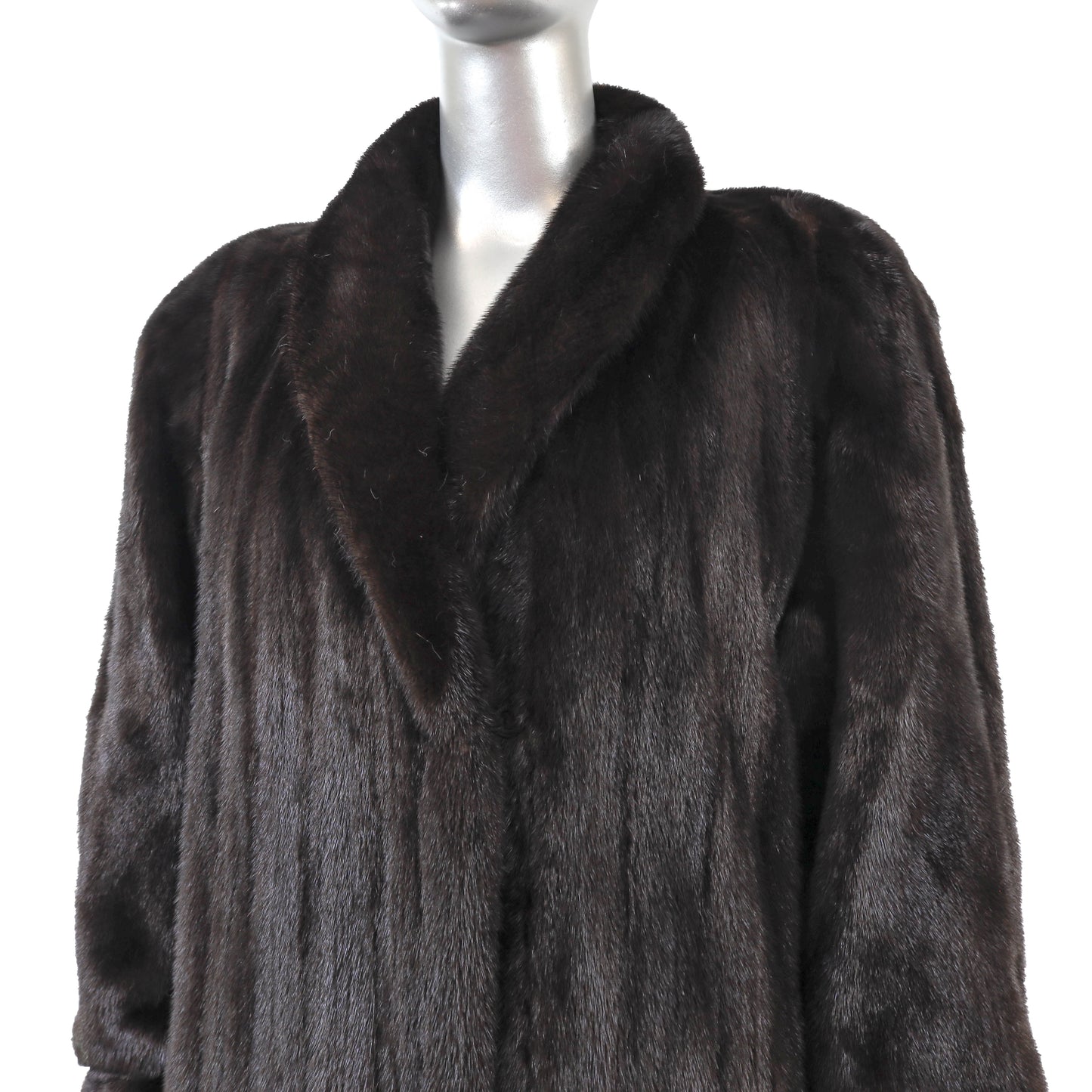 Blackglama/ Evans Black Mink Coat- Size L