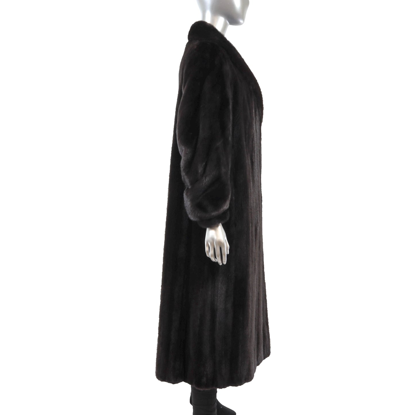 Blackglama/ Evans Black Mink Coat- Size L