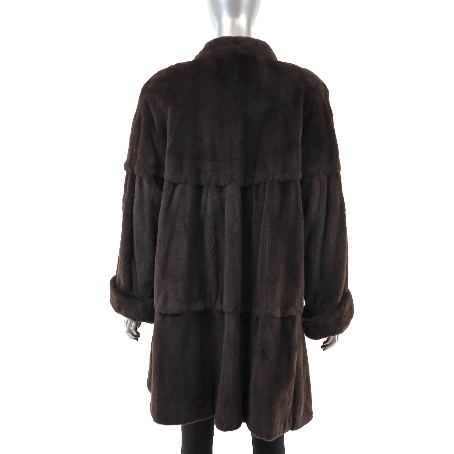 Birger Christensen/ Saks Fifth Avenue Sheared Mink 3/4 Coat- Size L-XL