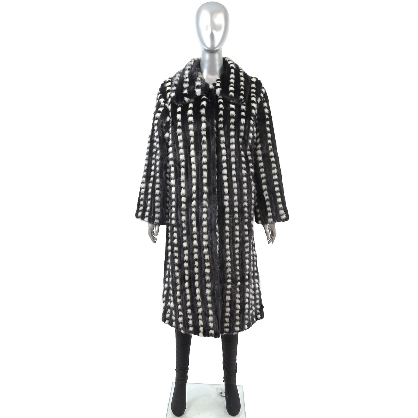 Multicolor Mink Coat- Size L-XL