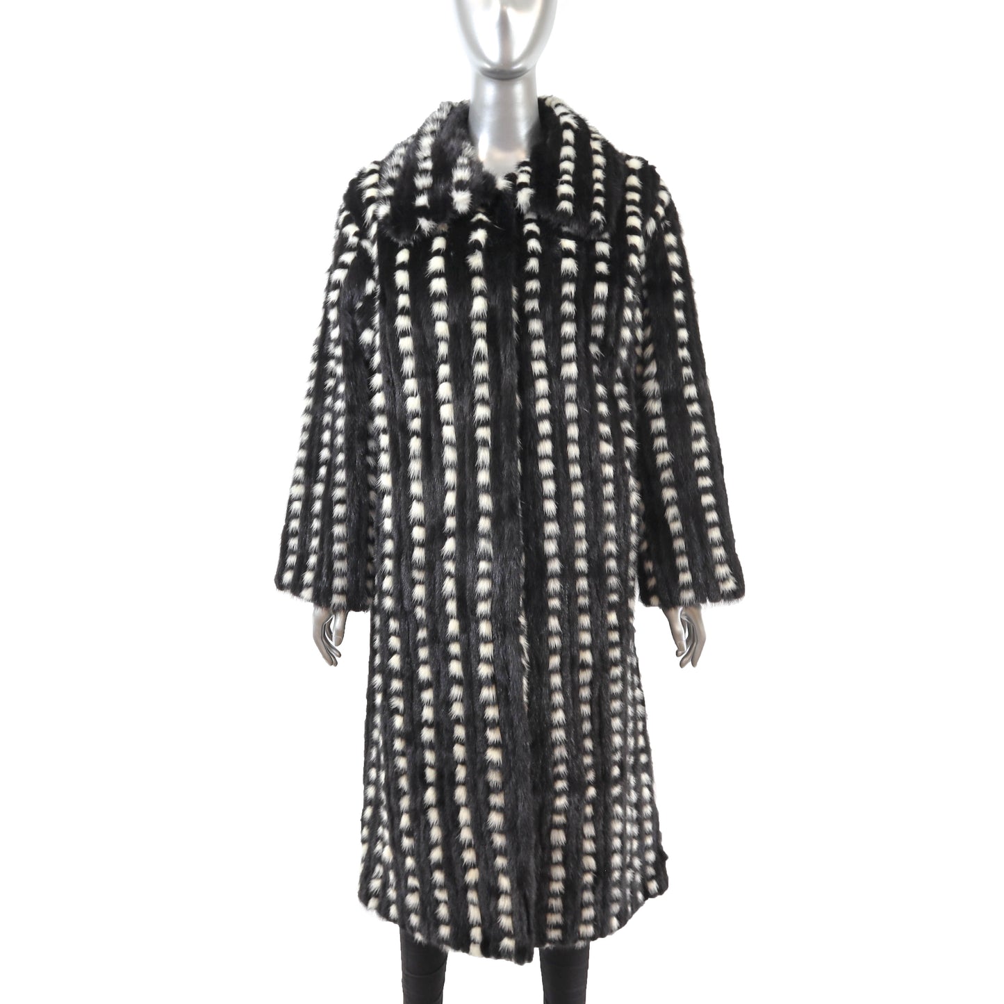 Multicolor Mink Coat- Size L-XL