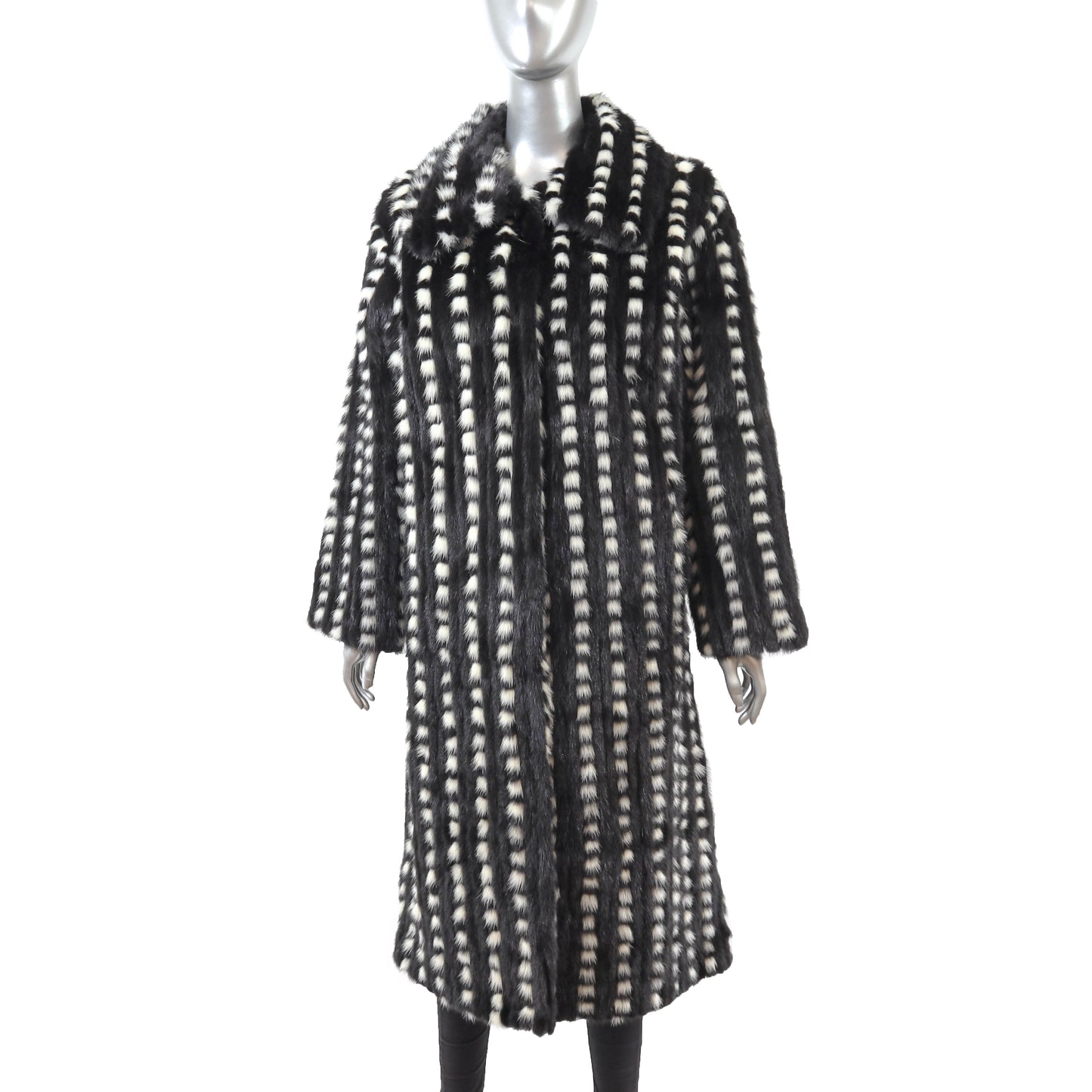 Multicolor Mink Coat- Size L-XL