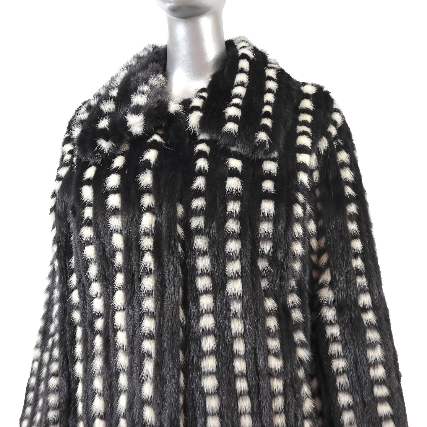 Multicolor Mink Coat- Size L-XL