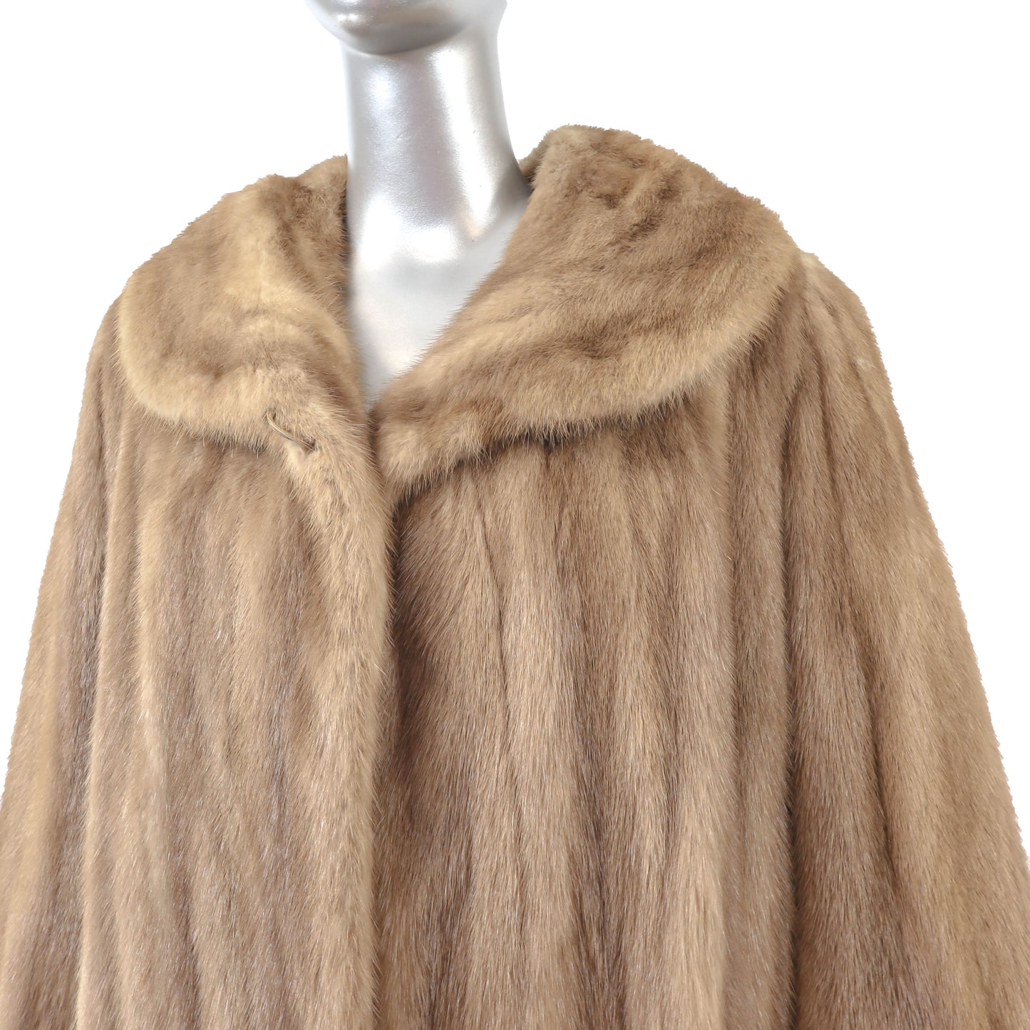 Light Brown Mink Coat- Size XL
