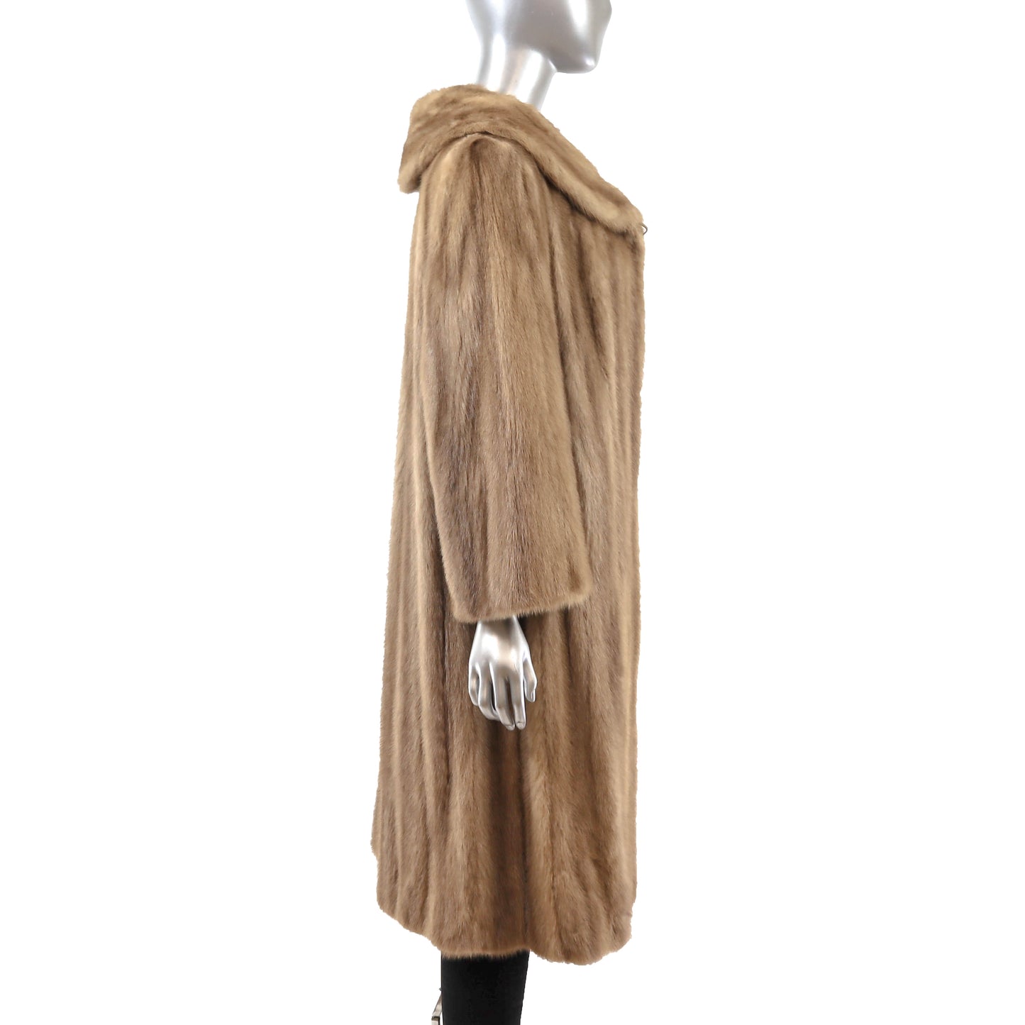 Light Brown Mink Coat- Size XL