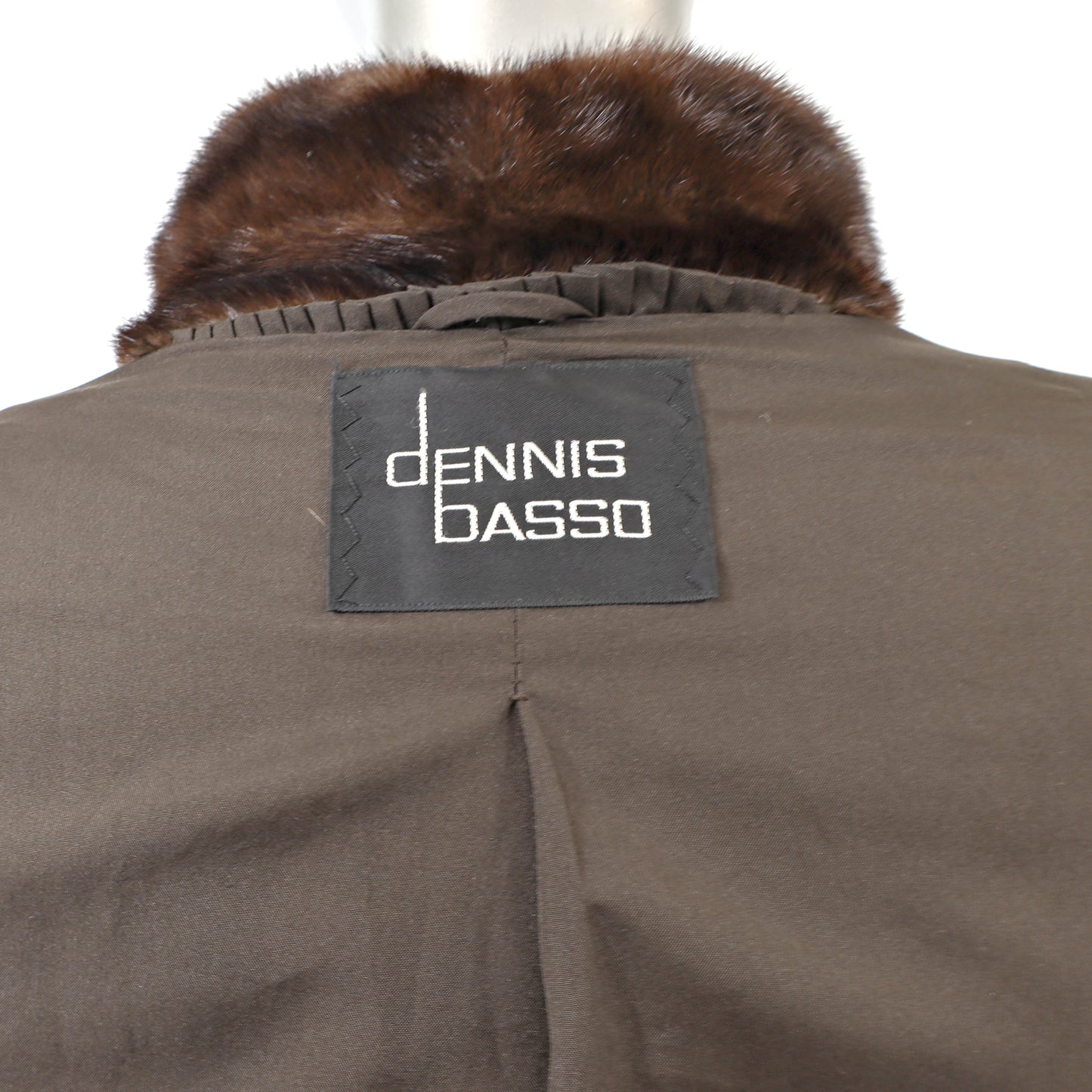 Dennis Basso Brown Mink Swing Coat- Size XL