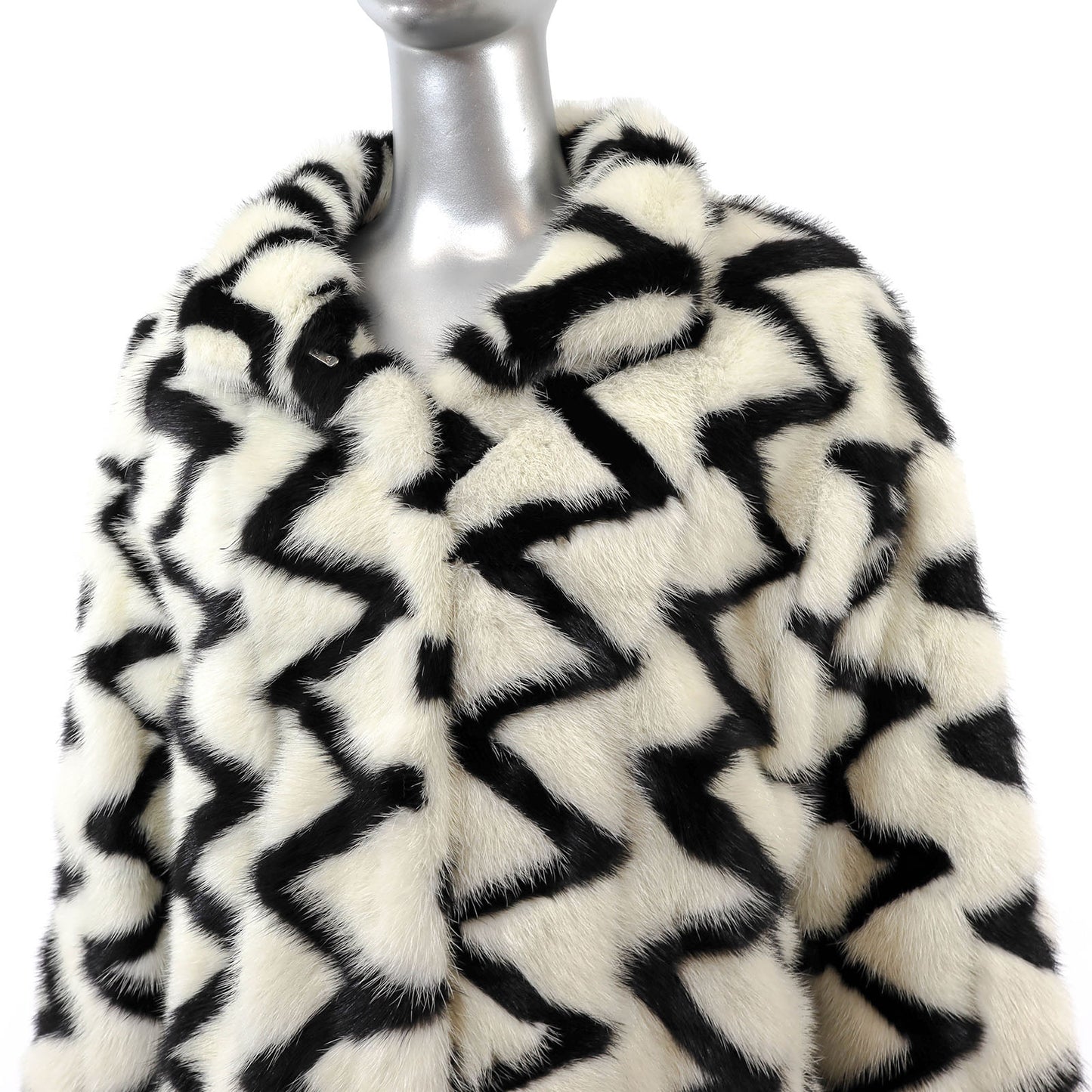 Multicolor Mink Coat- Size L