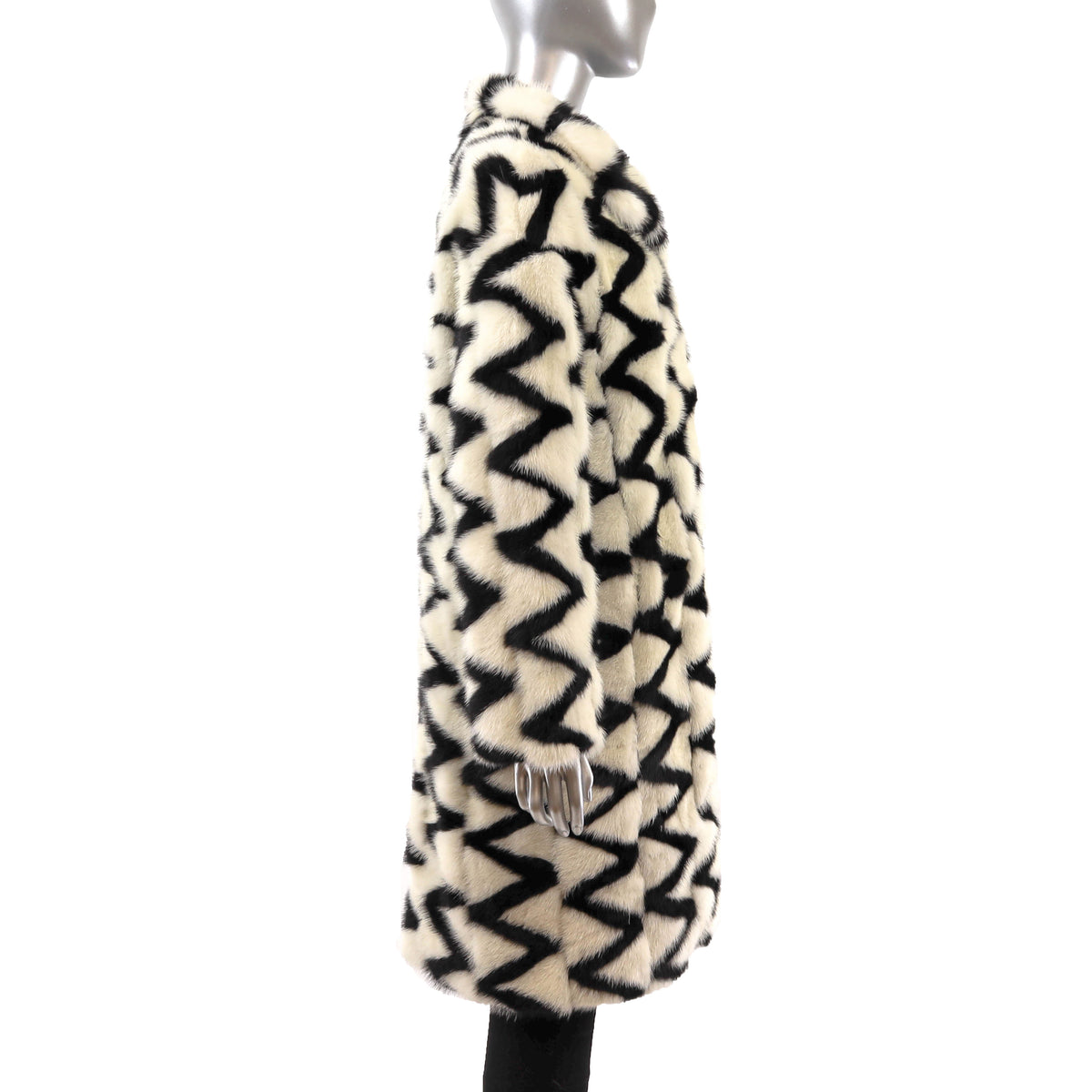 Multicolor Mink Coat- Size L
