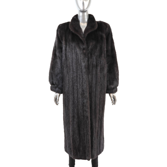 Dark Brown Mink Coat- Size M