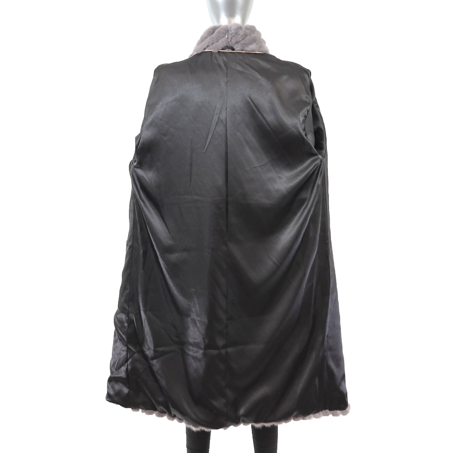 Grey Mink Coat- Size L