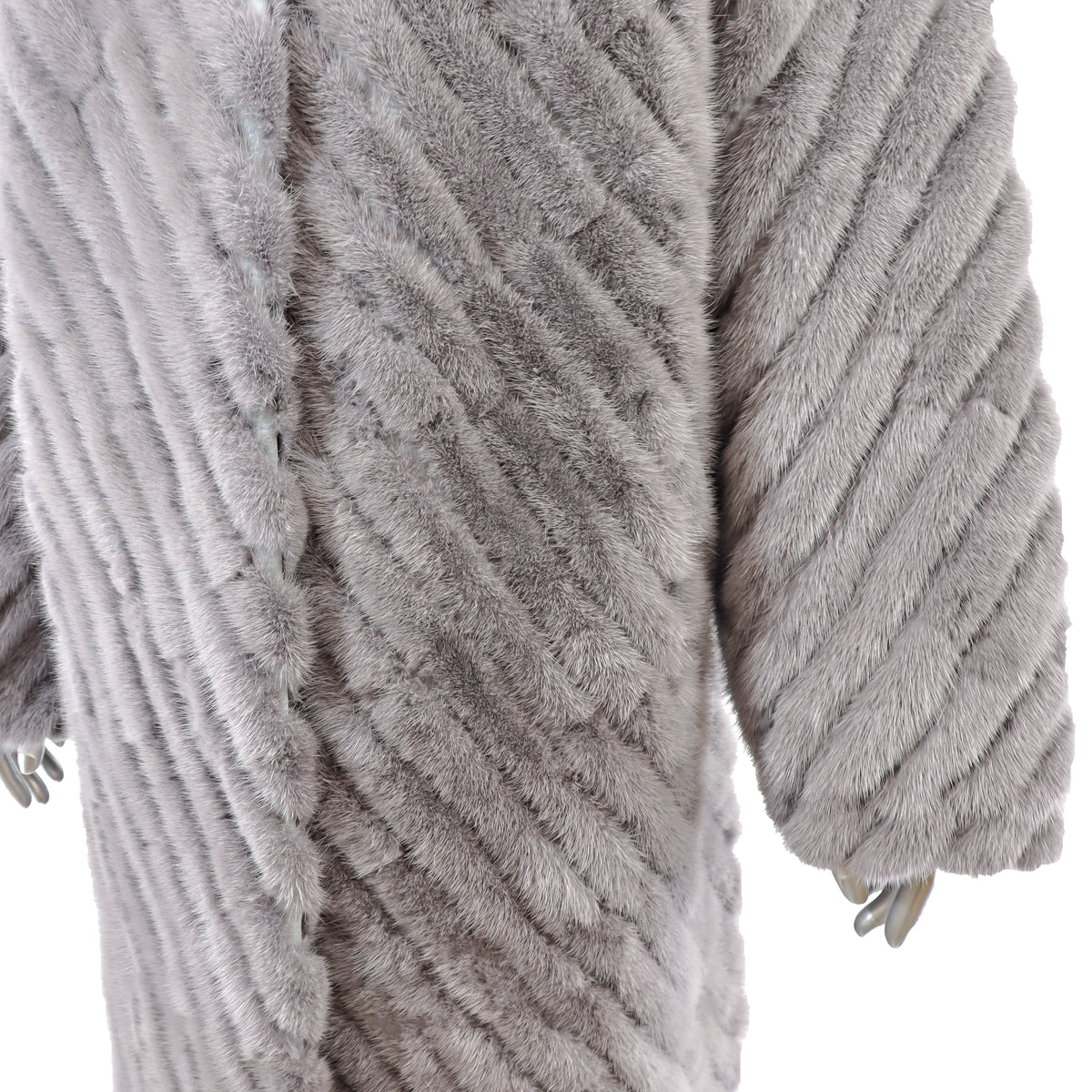 Grey Mink Coat- Size L