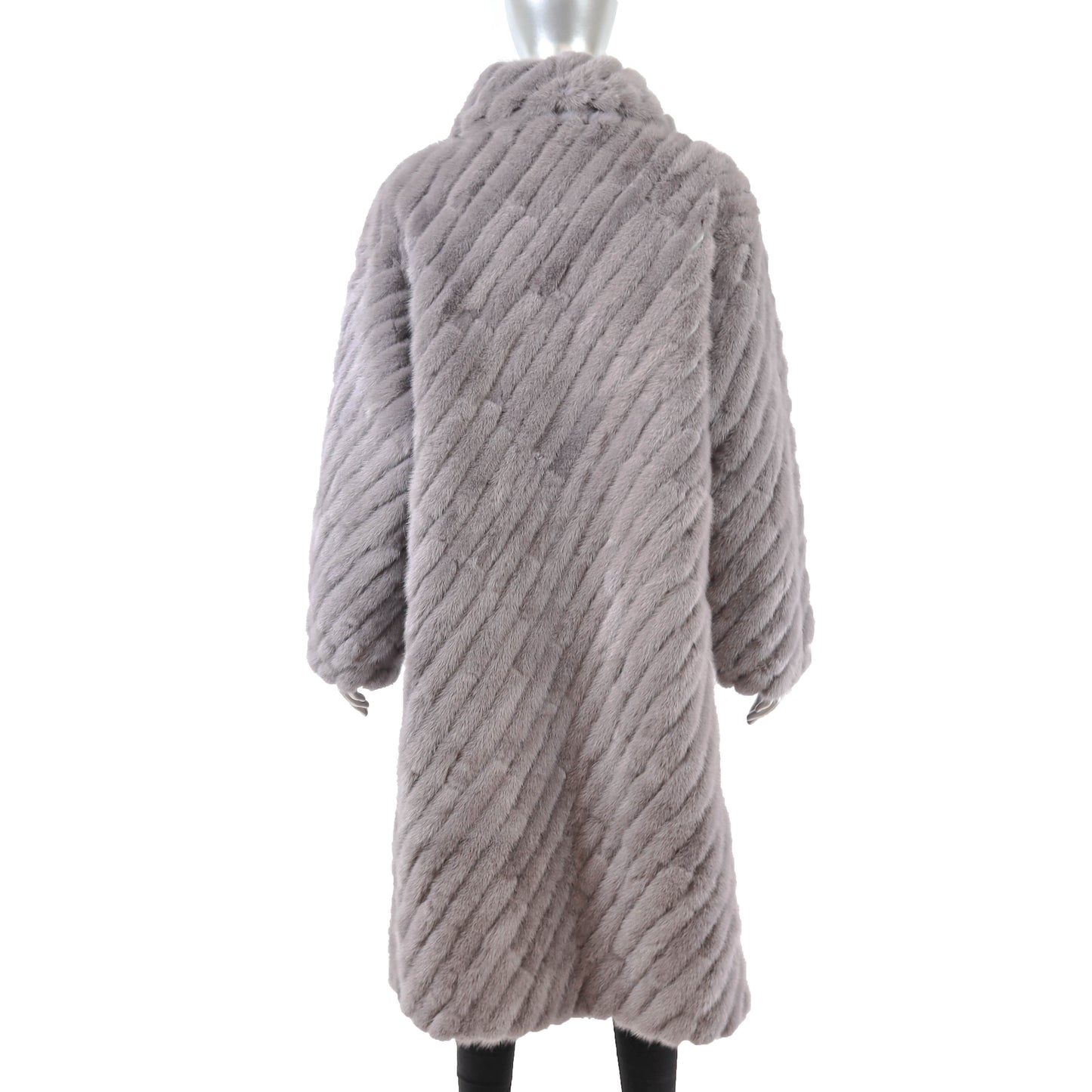 Grey Mink Coat- Size L