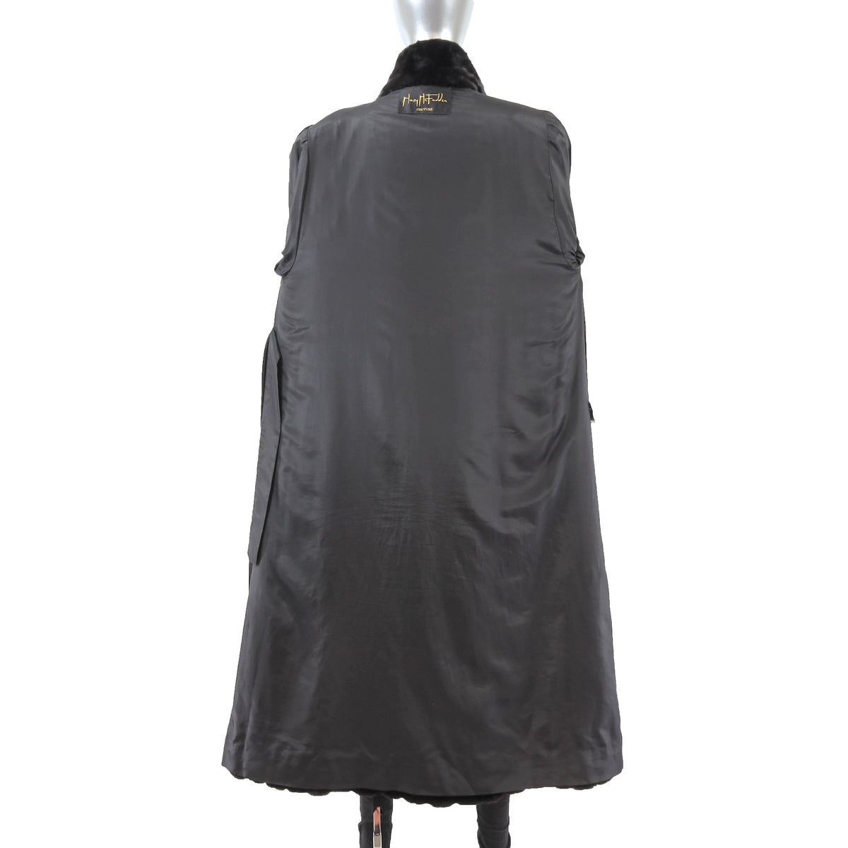 Black Mink Coat- Size M