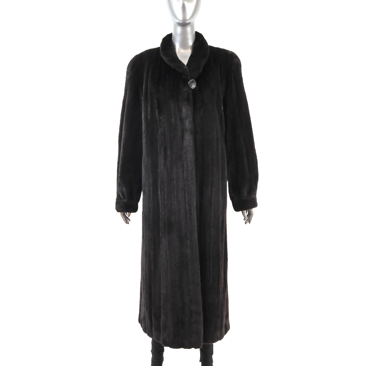Black Mink Coat- Size M