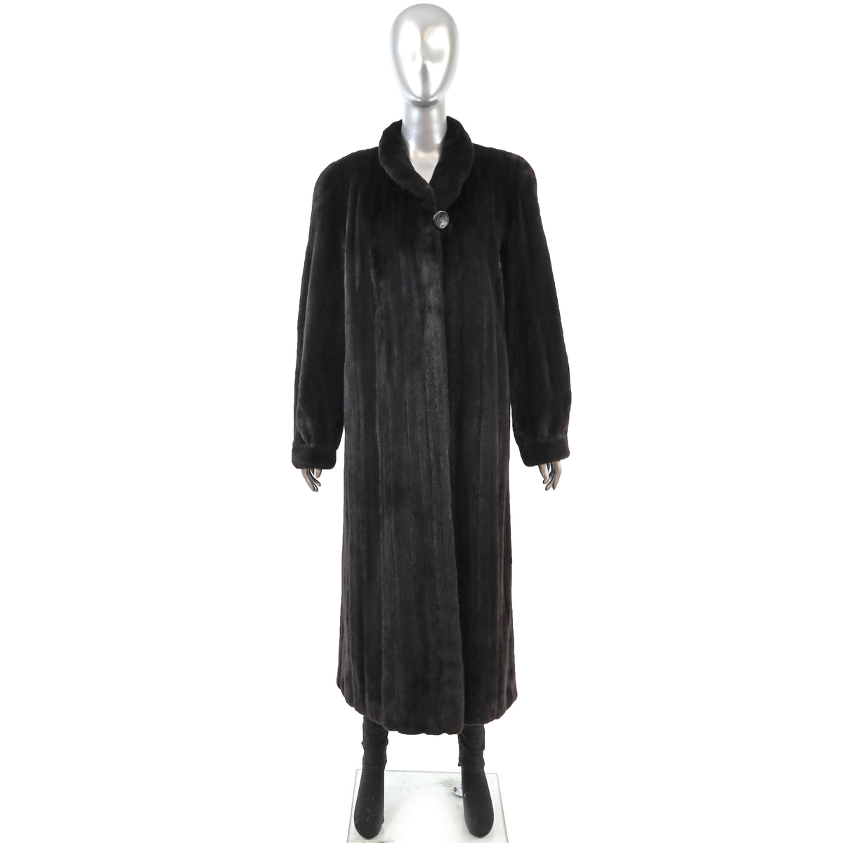 Black Mink Coat- Size M