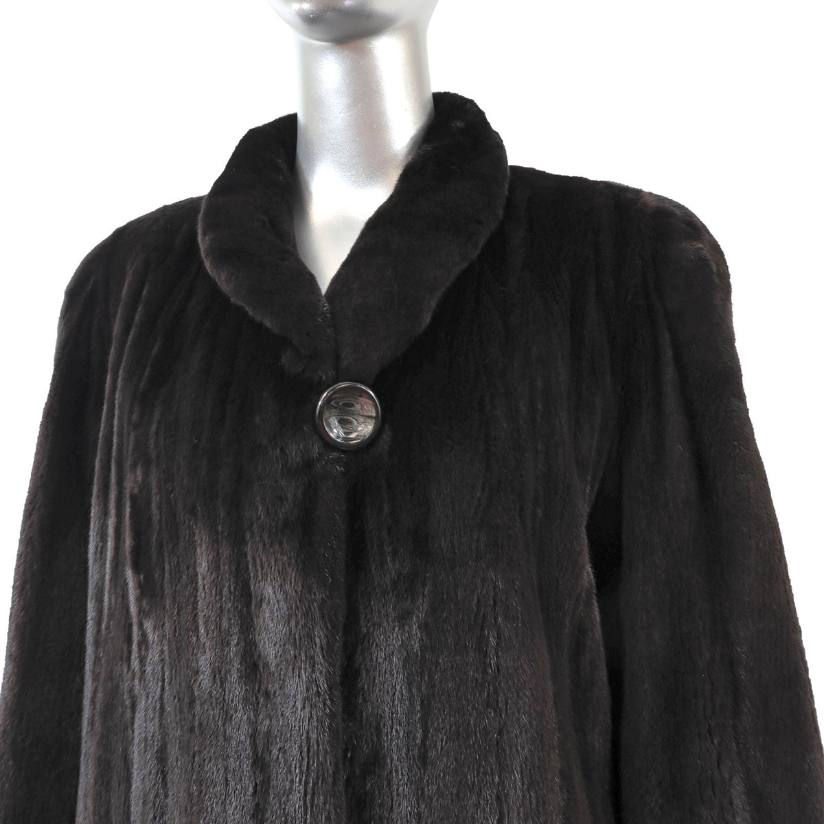 Black Mink Coat- Size M