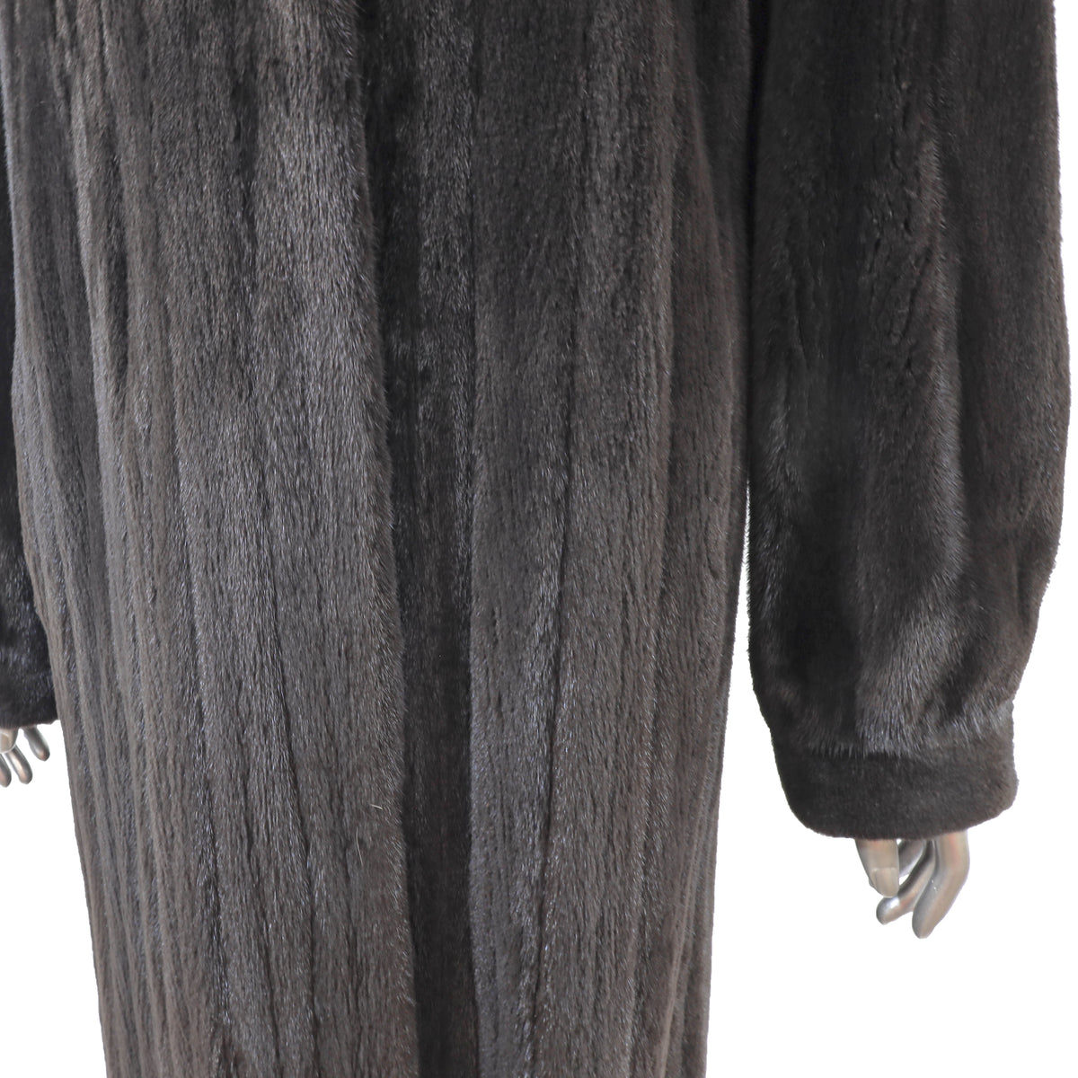 Black Mink Coat- Size M