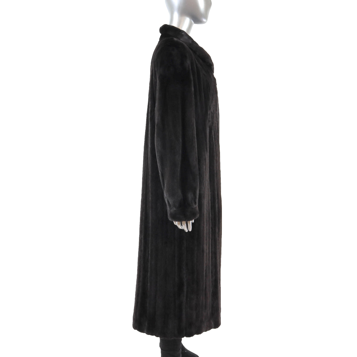 Black Mink Coat- Size M