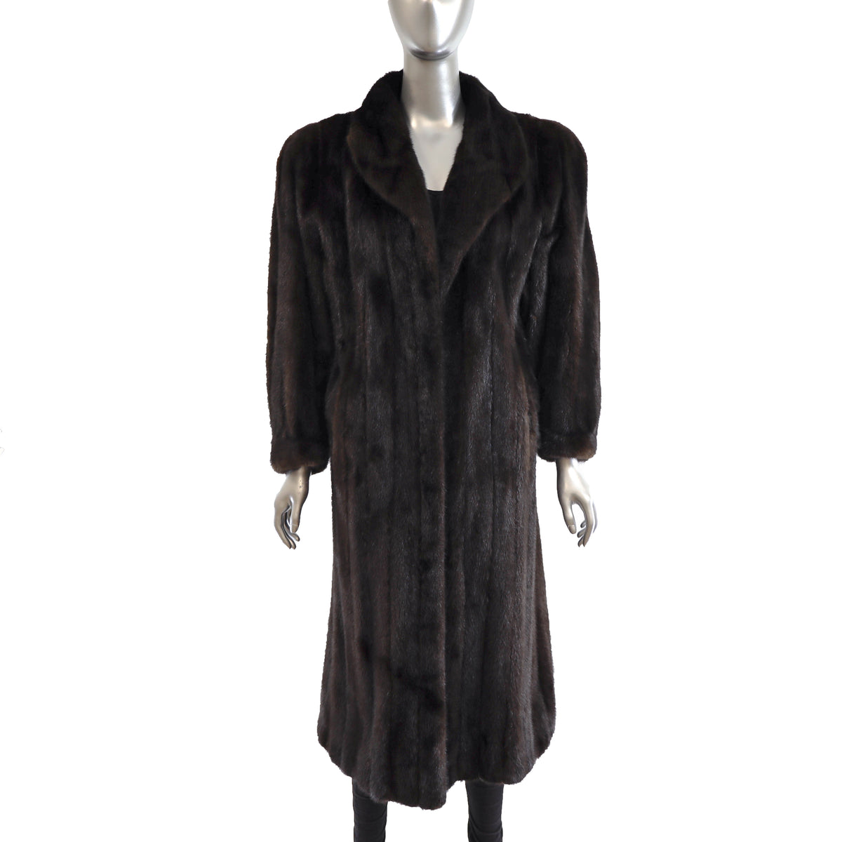 Dark Brown Mink Coat- Size M