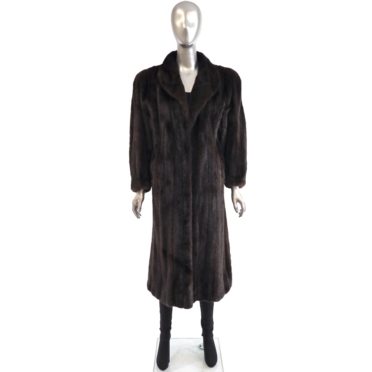 Dark Brown Mink Coat- Size M