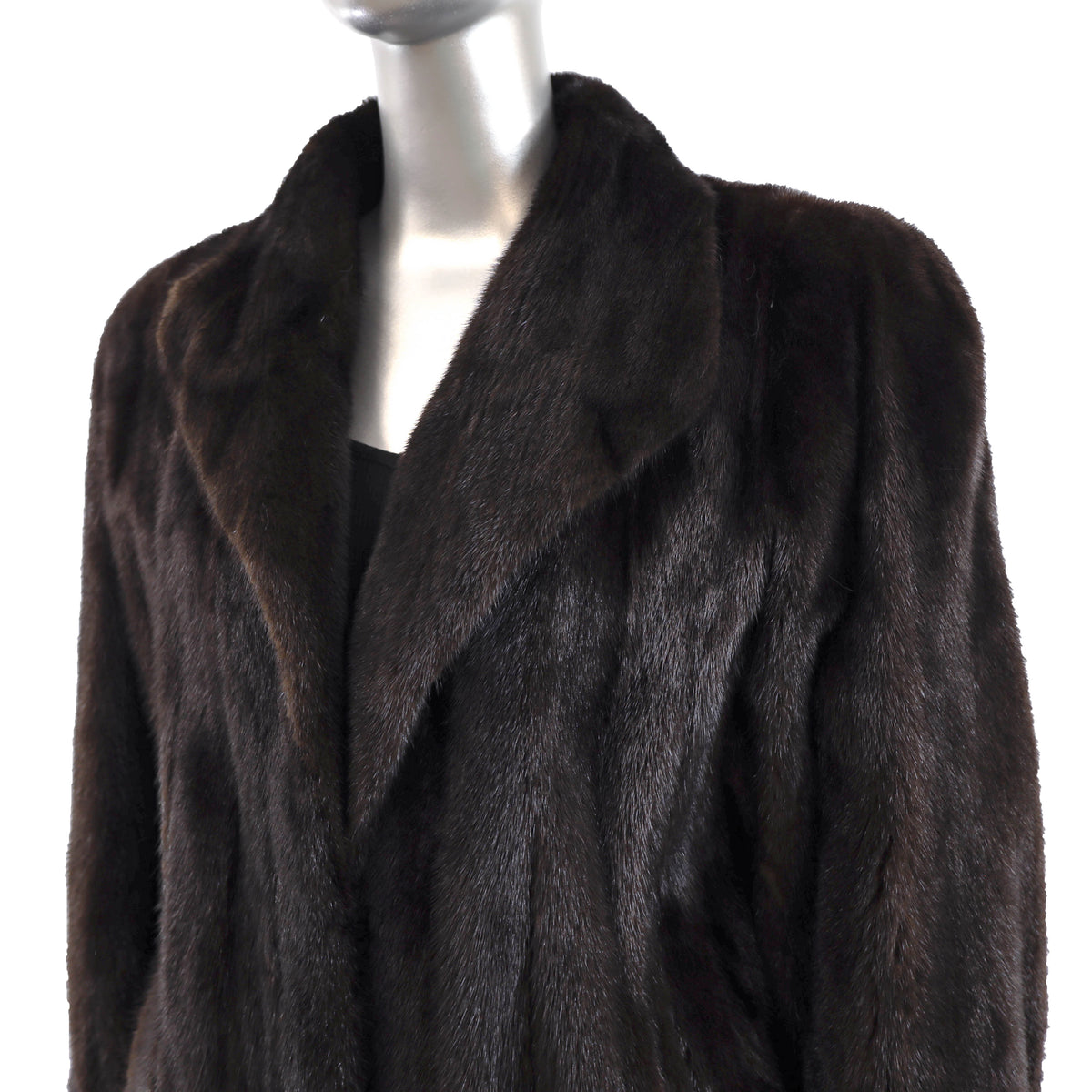 Dark Brown Mink Coat- Size M