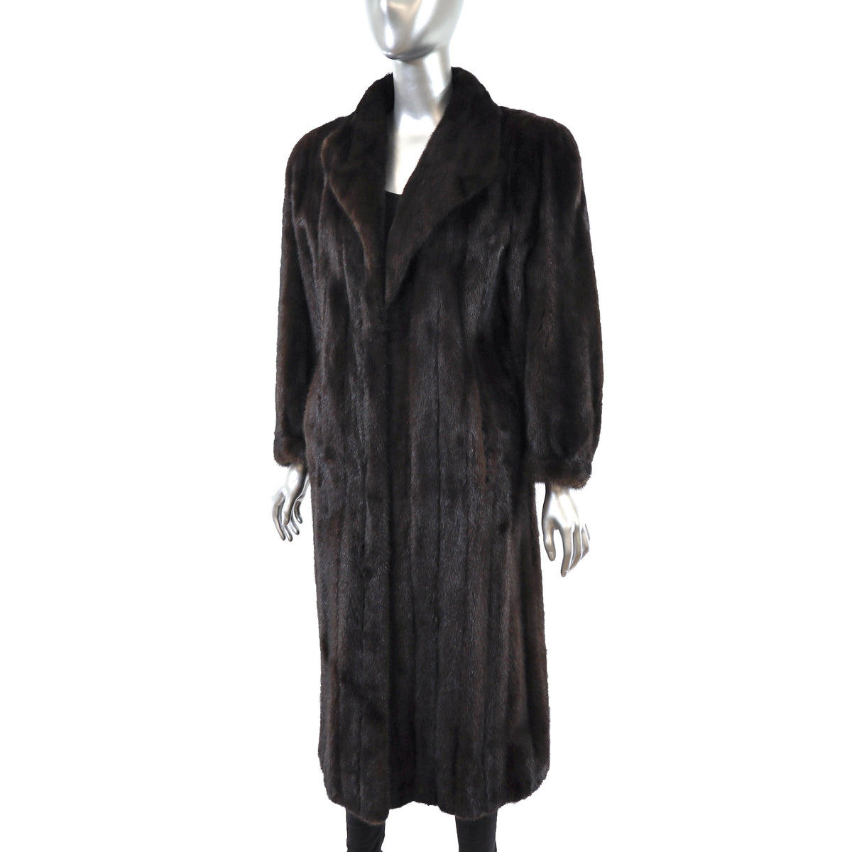 Dark Brown Mink Coat- Size M