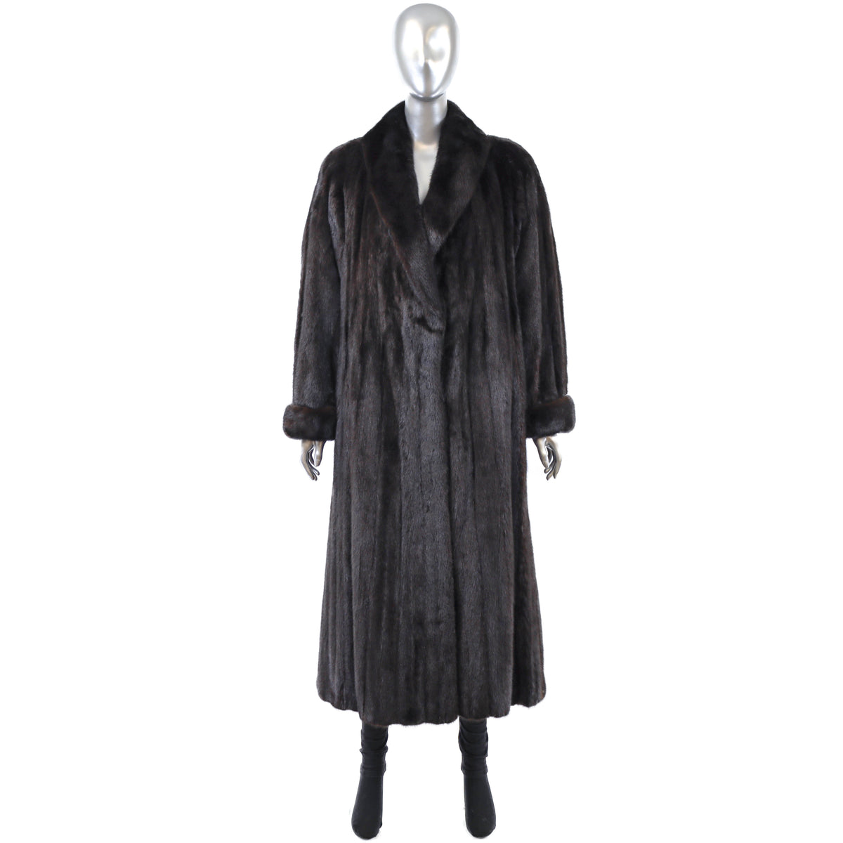 Dark Brown Mink Coat- Size XXL