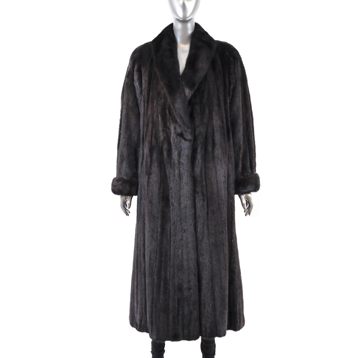 Dark Brown Mink Coat- Size XXL