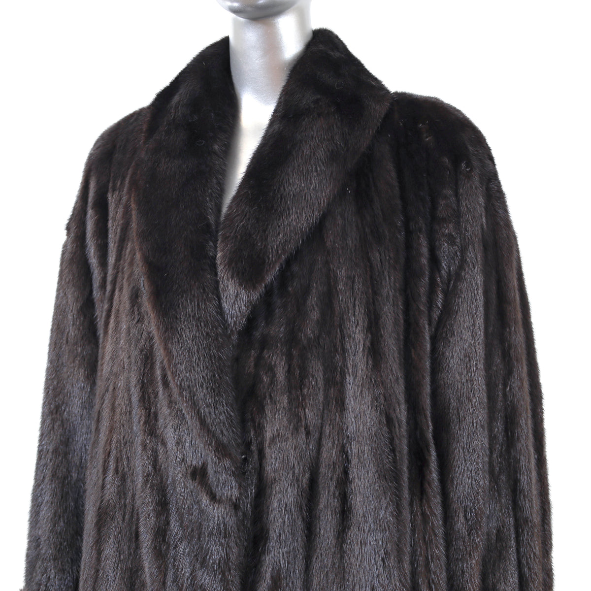 Dark Brown Mink Coat- Size XXL