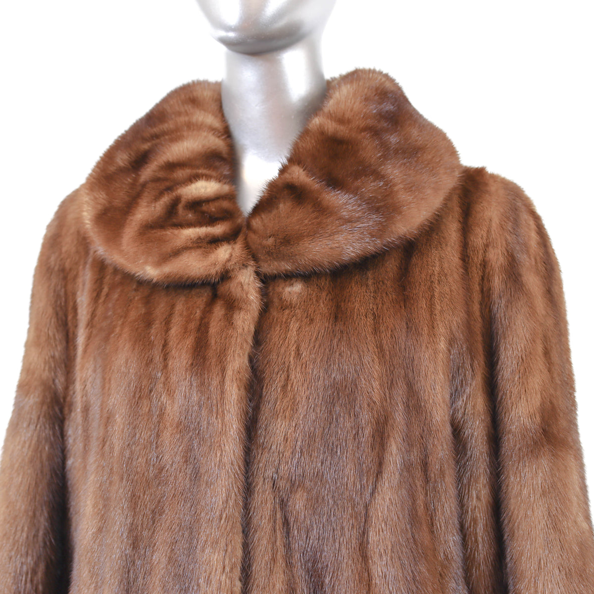 Brown Mink Coat- Size M