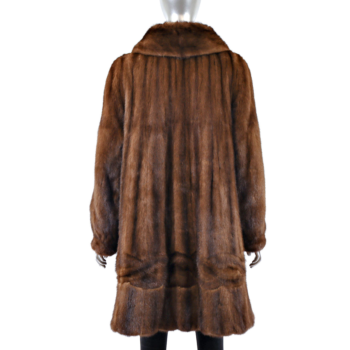 Brown Mink Coat- Size M