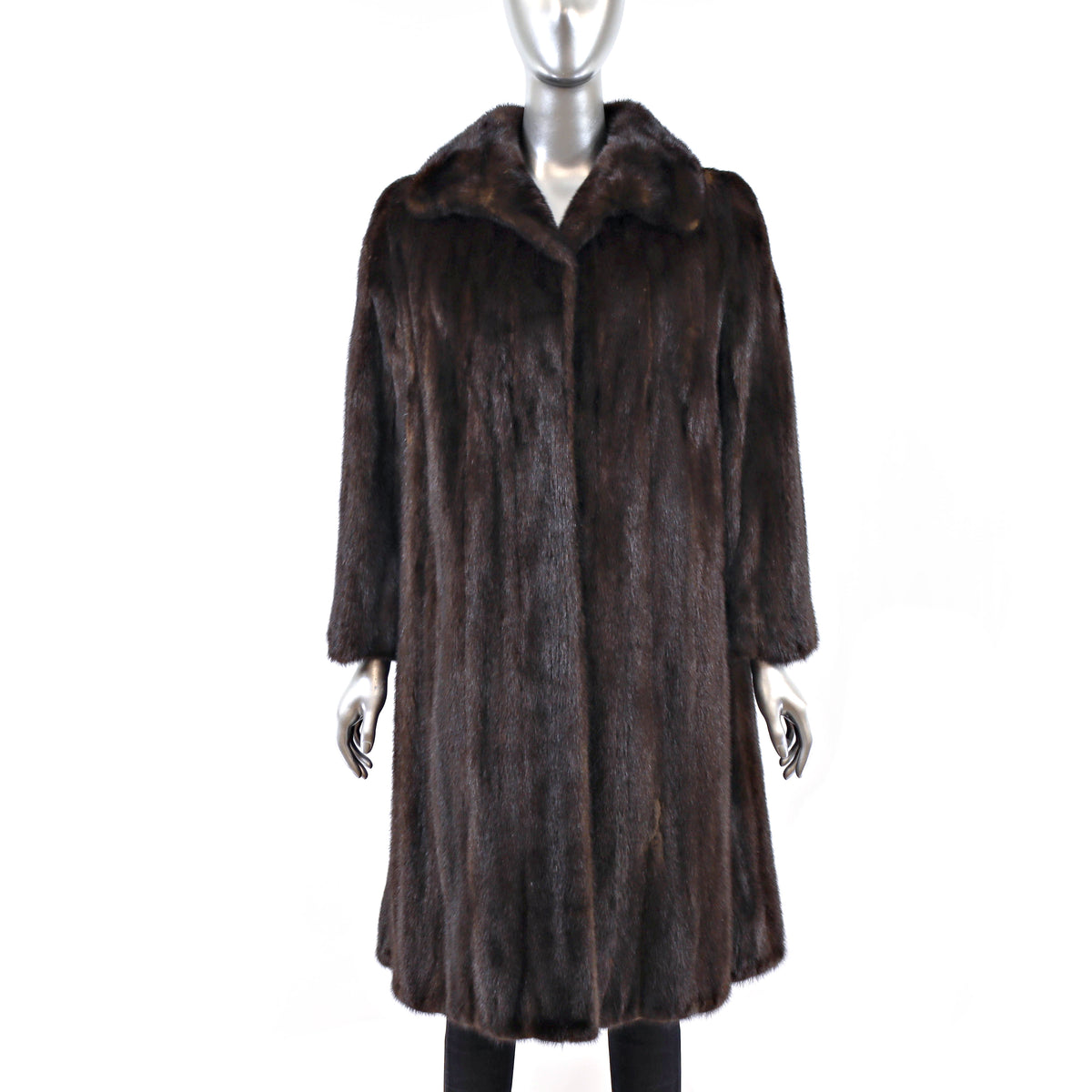 Brown Mink Coat- Size L