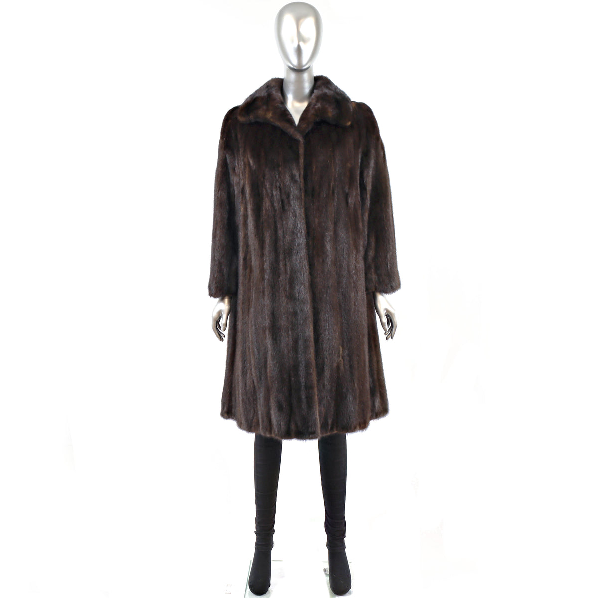 Brown Mink Coat- Size L