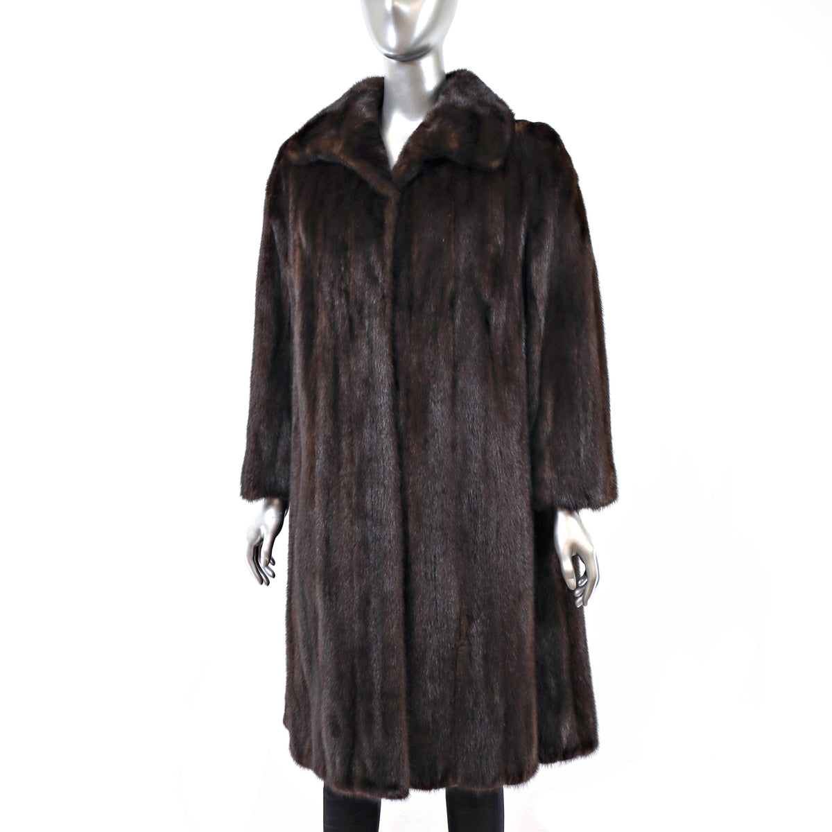 Brown Mink Coat- Size L