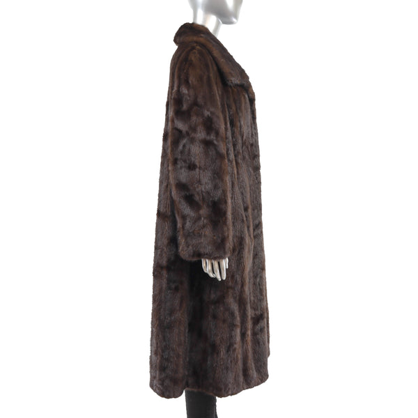 Mahogany Mink Coat- Size XXL