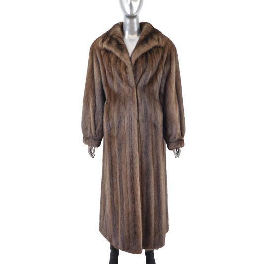 Brown Mink Coat- Size L