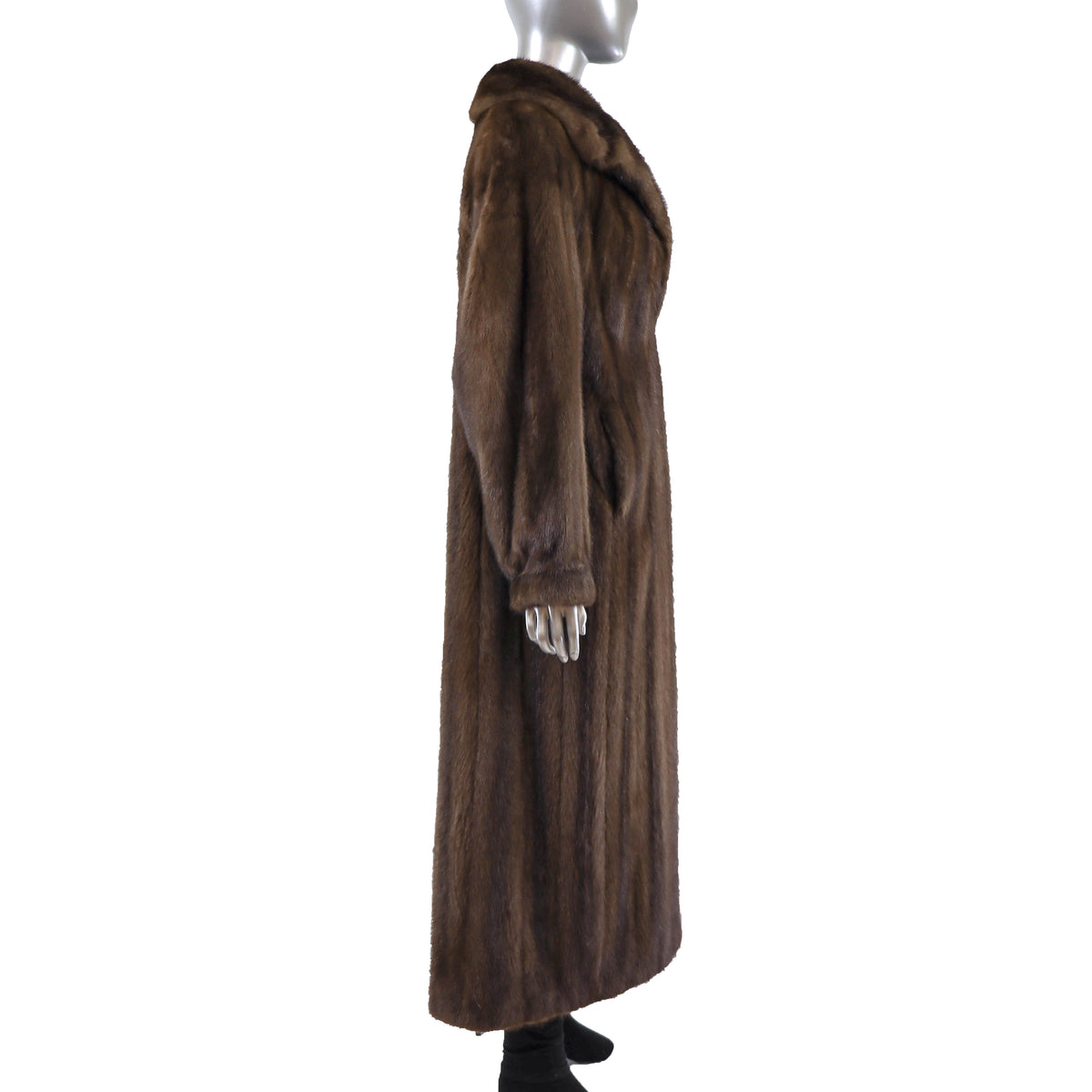 Brown Mink Coat- Size L