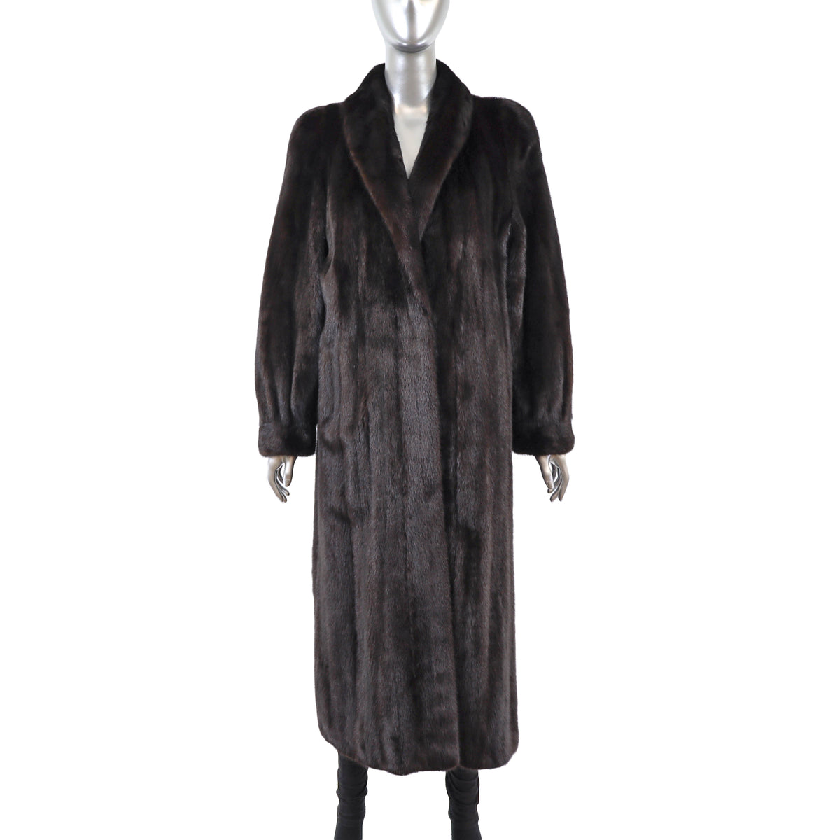 Black Mink Coat- Size L