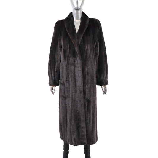 Black Mink Coat- Size L